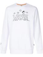 Vans - Snoopy Logo Print Sweatshirt - Unisex - Cotton/polyester - L, White, Cotton/polyester