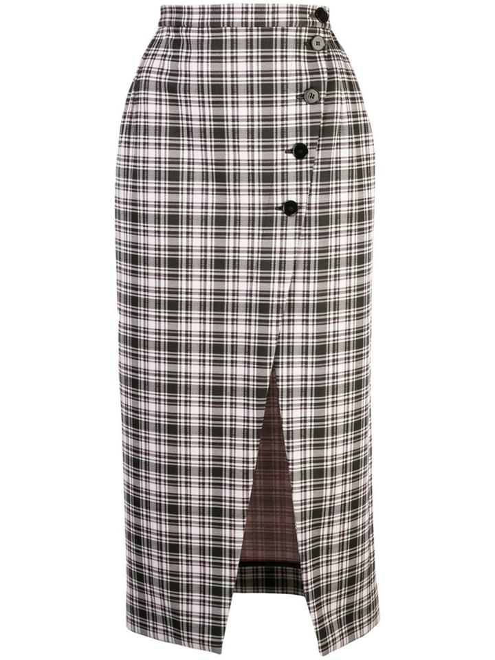 Alexa Chung High-waist Plaid Skirt - Multicolour
