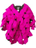 Junya Watanabe Comme Des Garçons Geometric Pattern Oversized Blouse, Women's, Size: Xs, Pink/purple, Nylon