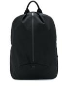 Herno Zip Front Backpack - Black