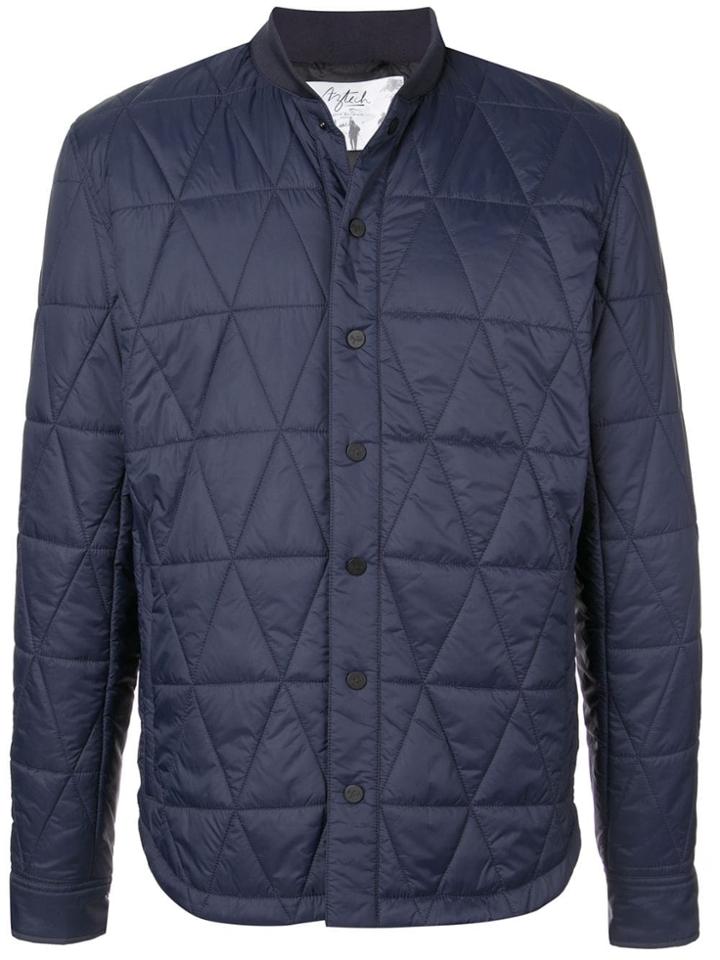 Aztech Mountain Quilted Shirt Jacket - Blue