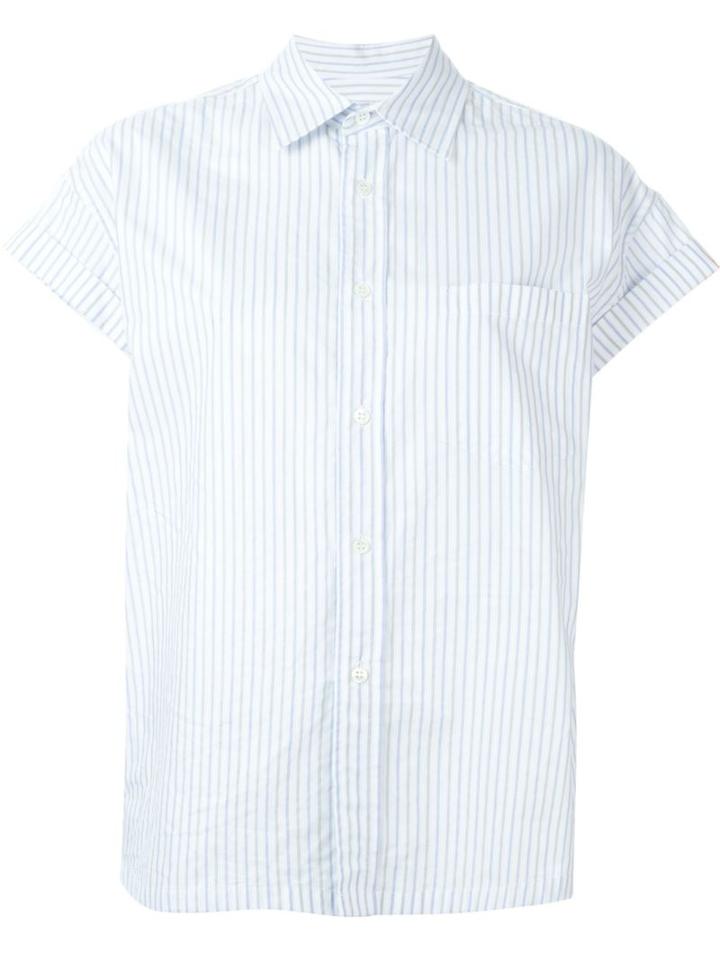 Golden Goose Deluxe Brand Striped Shortsleeved Shirt, Women's, Size: Xs, Blue, Cotton