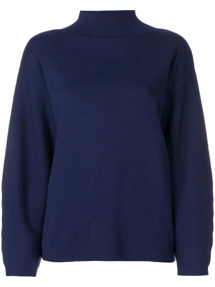 Aspesi Stand-up Collar Jumper - Blue