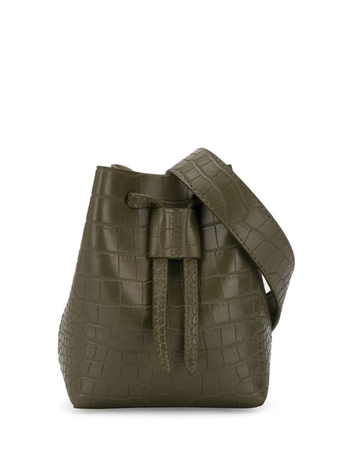 Nanushka Minee Bucket Bag - Green