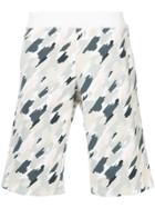 Loveless Paintstroke Print Shorts - White