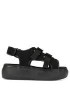 G.v.g.v. Mesh Flatform Sandals - Black