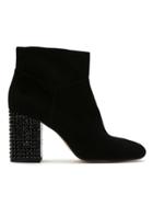 Michael Michael Kors Studded Heel Ankle Boots - Black