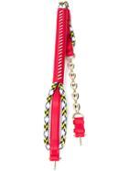 Carven Cord & Chain Bag Strap - Red