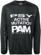 Pam Perks And Mini Logo Print Sports Jersey - Black