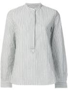 Vanessa Bruno Round Neck Striped Shirt - Grey