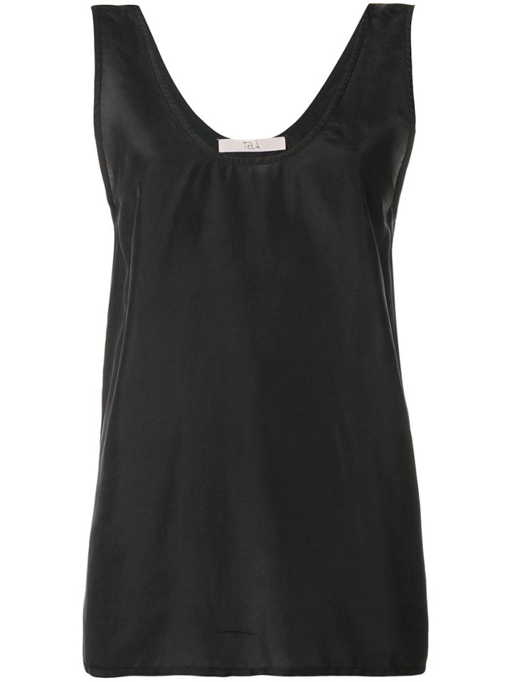 Tela Vest Top - Black