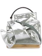 No21 High Shine Clutch Bag, Women's, Grey, Patent Leather