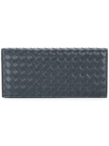Bottega Veneta Pre-owned Intrecciato Long Wallet - Blue