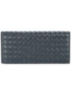 Bottega Veneta Pre-owned Intrecciato Long Wallet - Blue