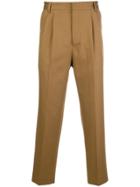 Mauro Grifoni Cropped Tailored Trousers - Brown