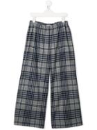 Il Gufo Tartan Wool Culottes - Grey
