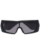 Ganni Black Extreme Oversized Sunglasses