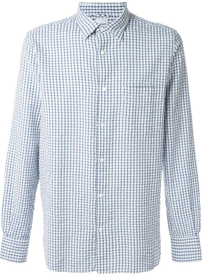 Aspesi Gingham Check Shirt
