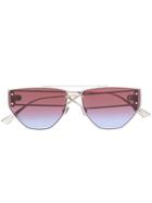 Dior Eyewear Diorclan2 Sunglasses - Metallic