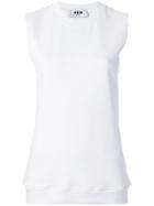 Msgm Sweatshirt-style Vest Top - White
