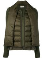 Moncler Scarf Tie Padded Jacket - Green