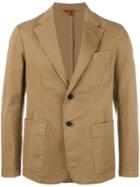 Barena Two Button Blazer, Men's, Size: 48, Green, Cotton/spandex/elastane/polyamide