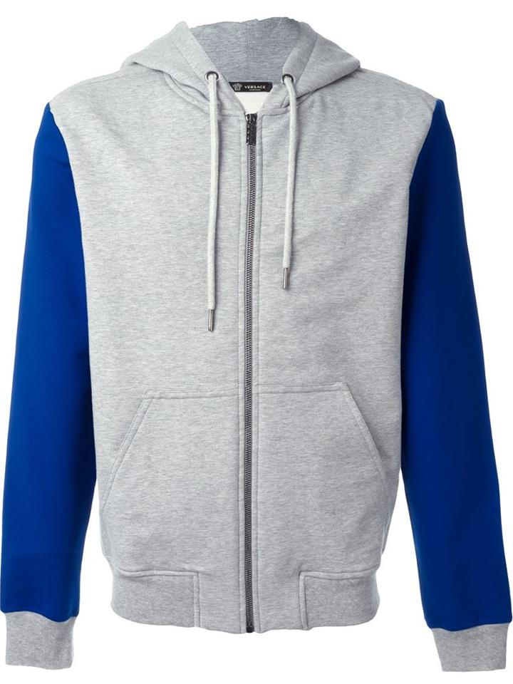 Versace Medusa Hoodie, Men's, Size: 5, Grey, Cotton/spandex/elastane