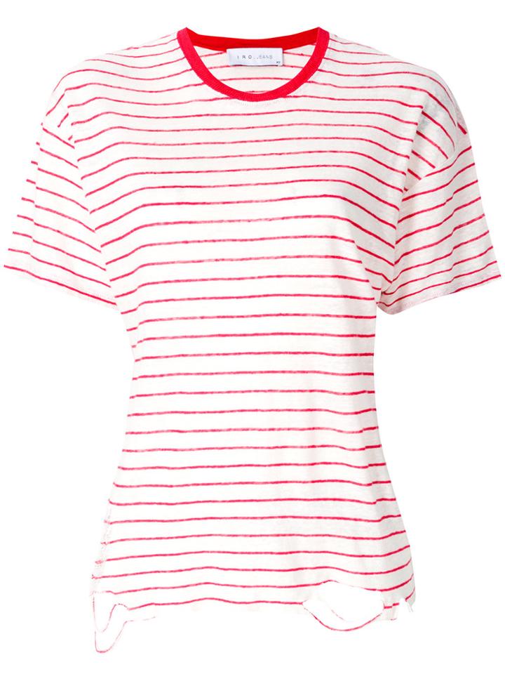 Iro Striped Short-sleeve T-shirt - White