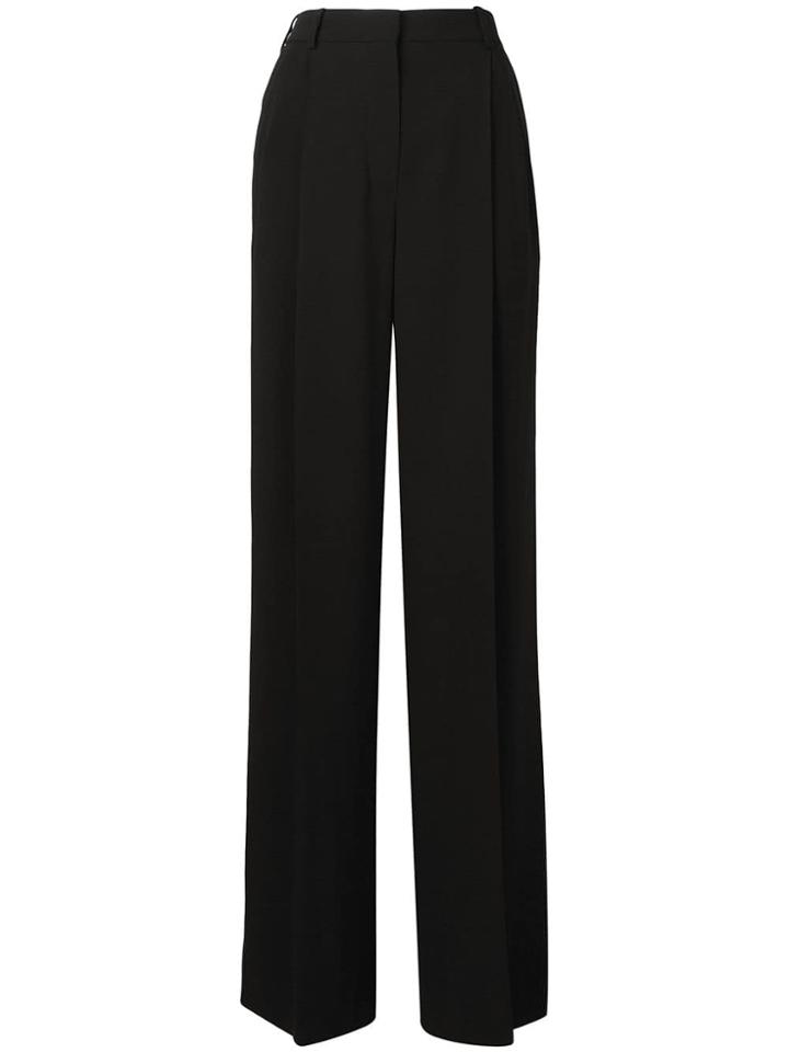 Sonia Rykiel Pleated Wide Leg Trousers - Black