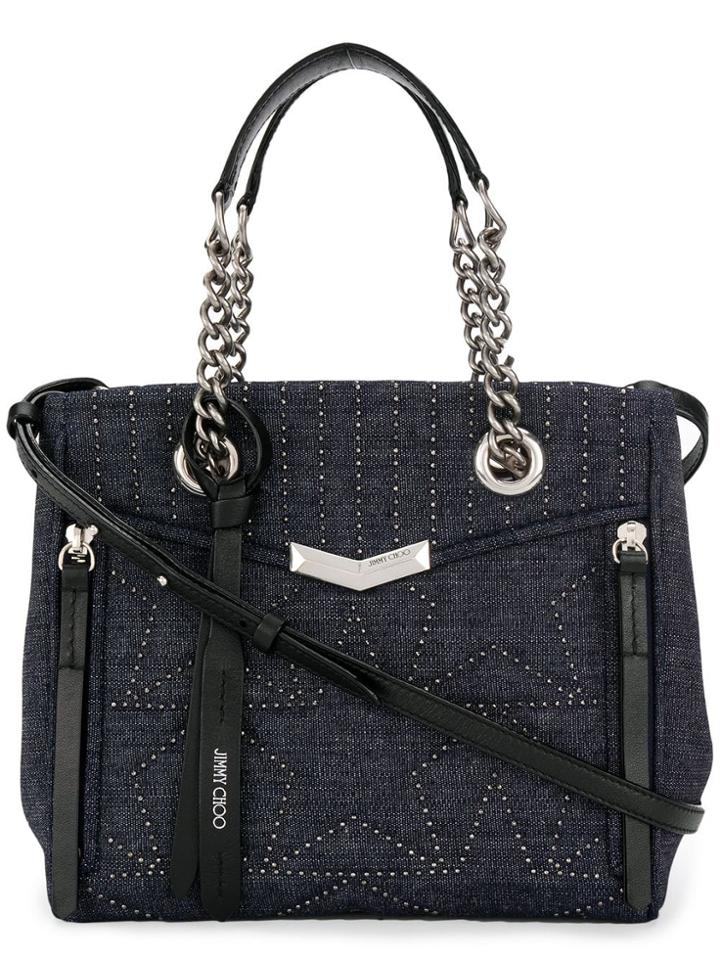 Jimmy Choo Small Helia Shopper Tote - Blue