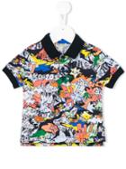 Kenzo Kids Cartoon Print Polo Shirt, Toddler Boy's, Size: 24 Mth