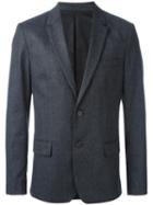 Ami Alexandre Mattiussi Two Button Blazer, Men's, Size: 48, Grey, Acetate/cotton/wool/polyamide