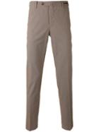 Pt01 - Classic Chinos - Men - Cotton/spandex/elastane - 56, Brown, Cotton/spandex/elastane