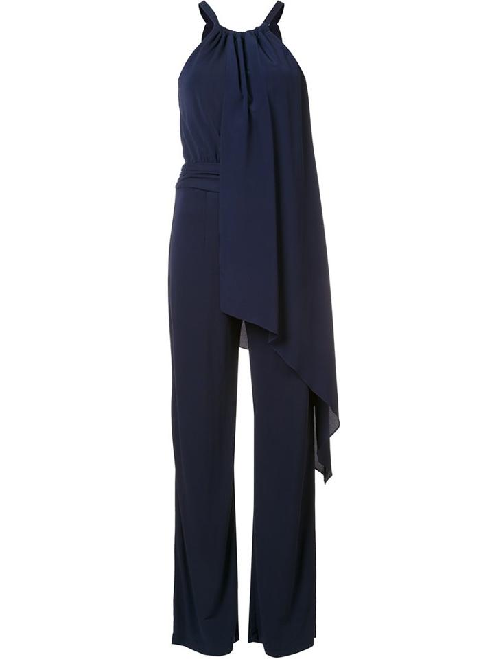 Trina Turk Halterneck Draped Jumpsuit