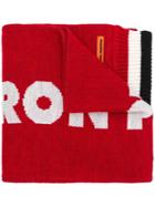 Heron Preston Dragons Knitted Scarf - Red
