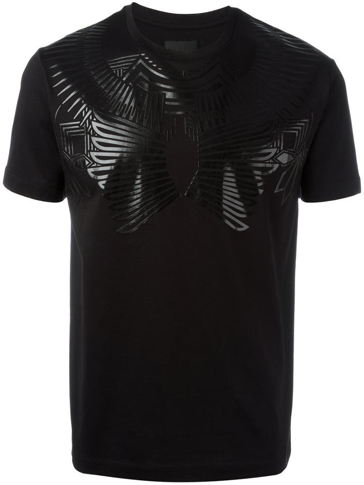 Les Hommes Geometric Print T-shirt, Men's, Size: Large, Black, Cotton