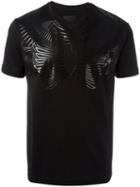 Les Hommes Geometric Print T-shirt, Men's, Size: Large, Black, Cotton