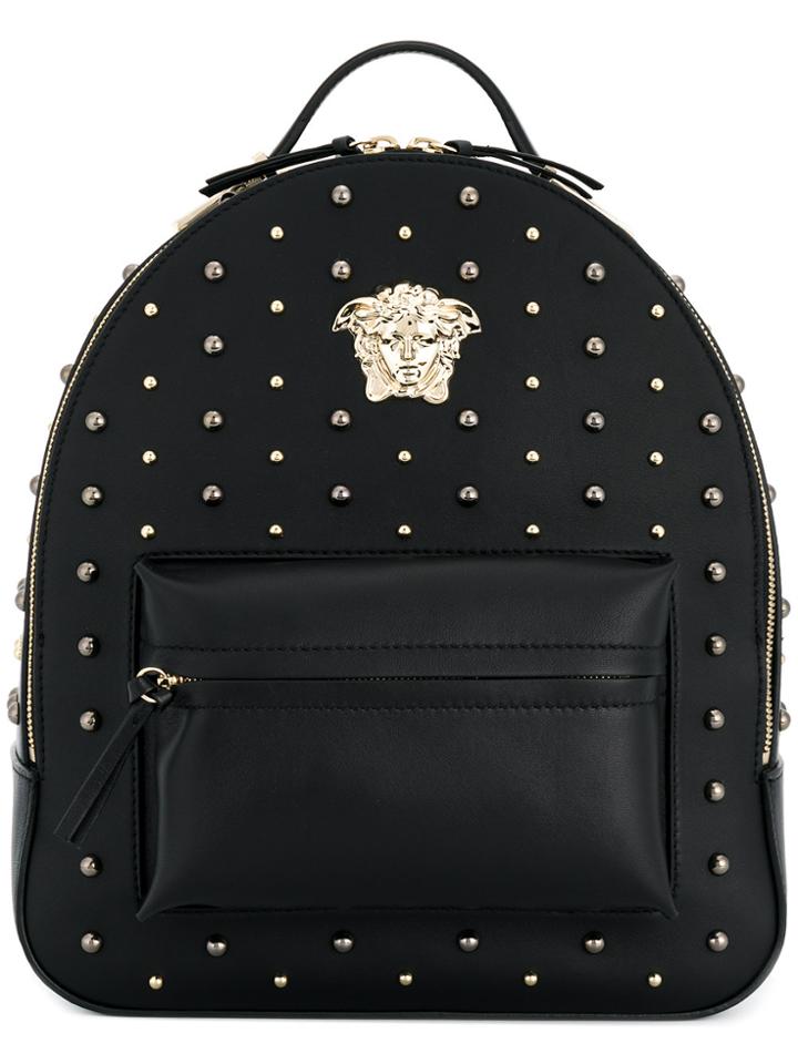 Versace Studded Backpack - Black
