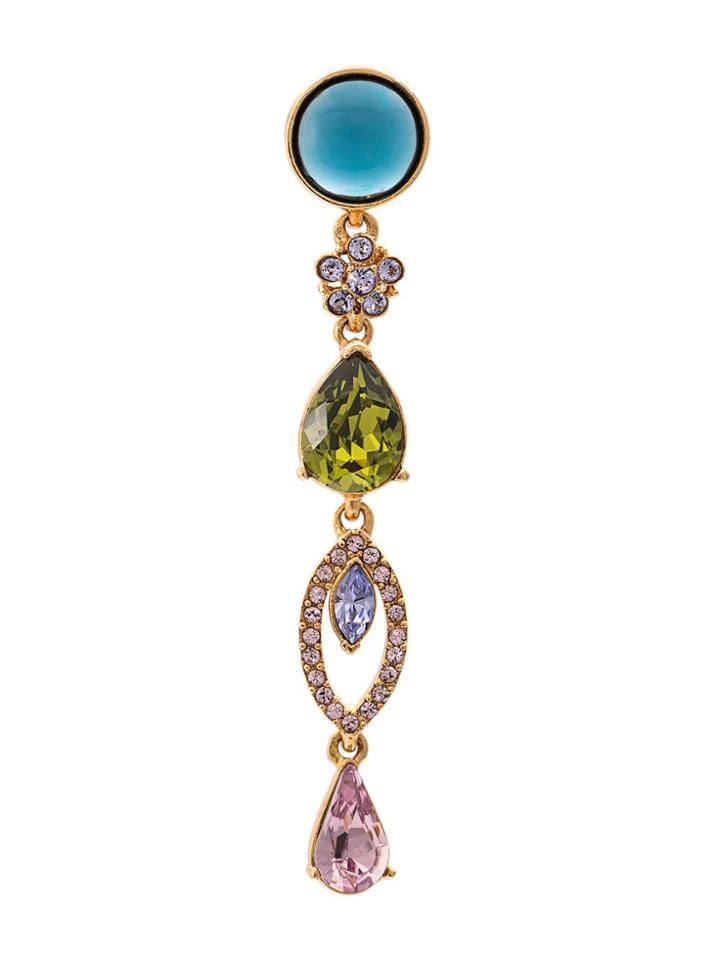 Oscar De La Renta Crystal Drop Earrings - Multicolour