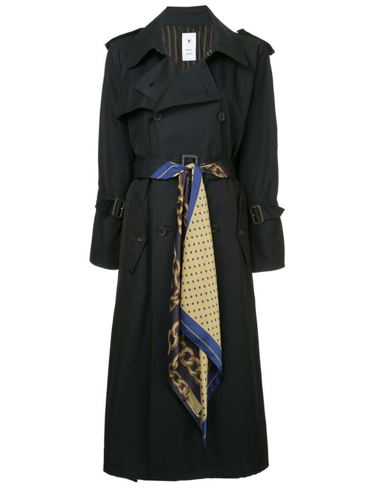 Maison Mihara Yasuhiro Long Trench Coat - Blue