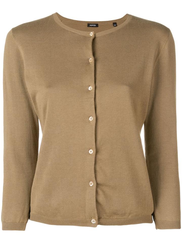 Aspesi Plain Cardigan - Green