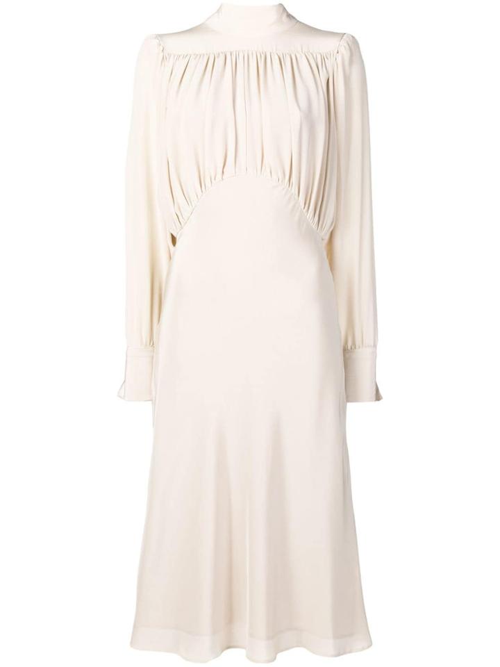 Erika Cavallini Flared Midi Dress - Neutrals