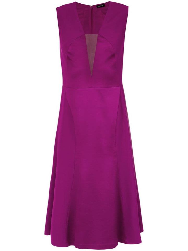 Tufi Duek Tulle Panel A-line Dress - 43760