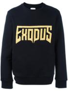Palm Angels - 'exodus' Embossed Sweatshirt - Men - Cotton/metal - L, Black, Cotton/metal