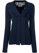 Aalto Button Detail Jersey Top - Blue