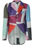 Comme Des Garçons Pre-owned Colour Block Felt Jacket - Multicolour