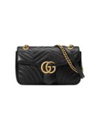 Gucci - Gg Marmont Matelassé Shoulder Bag - Women - Lamb Skin/metal/microfibre - One Size, Black, Lamb Skin/metal/microfibre