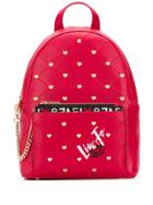 Liu Jo Heart Studded Backpack - Red