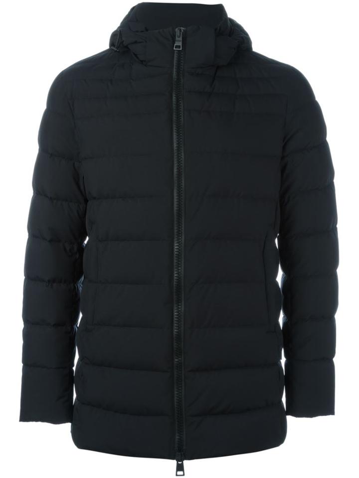 Herno Zipped Padded Jacket, Men's, Size: 50, Black, Polyamide/feather Down/polyester/fluoropolymer