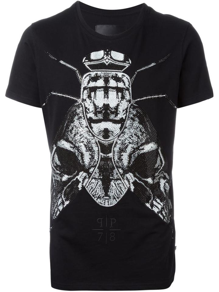 Philipp Plein Never T-shirt, Men's, Size: L, Black, Cotton